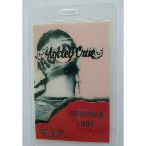 Motley Crue AC/DC 1991 VIP Backstage Pass Original Monsters Of Rock Metal Music - Picture 4 of 4